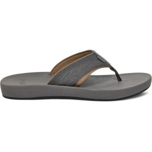 imageSanuk Mens Cosmic Seas Mesh  Water Resistant Mens Flip Flops  Water Friendly ampamp Lightweight  Molded EVA FootbedDark Grey