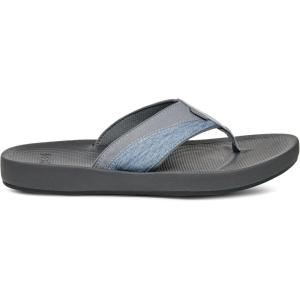 imageSanuk Mens Cosmic Seas Mesh  Water Resistant Mens Flip Flops  Water Friendly ampamp Lightweight  Molded EVA FootbedStone Blue