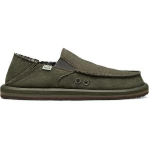 imageSanuk Mens Vagabond Soft Top Hemp LoaferArmy