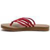 imageSanuk Yoga Sandy II Sparkle  Flip Flops for Women  Yoga Sandals For Women  Womens Beach Sandals  Memory Foam FootbedCherry Red