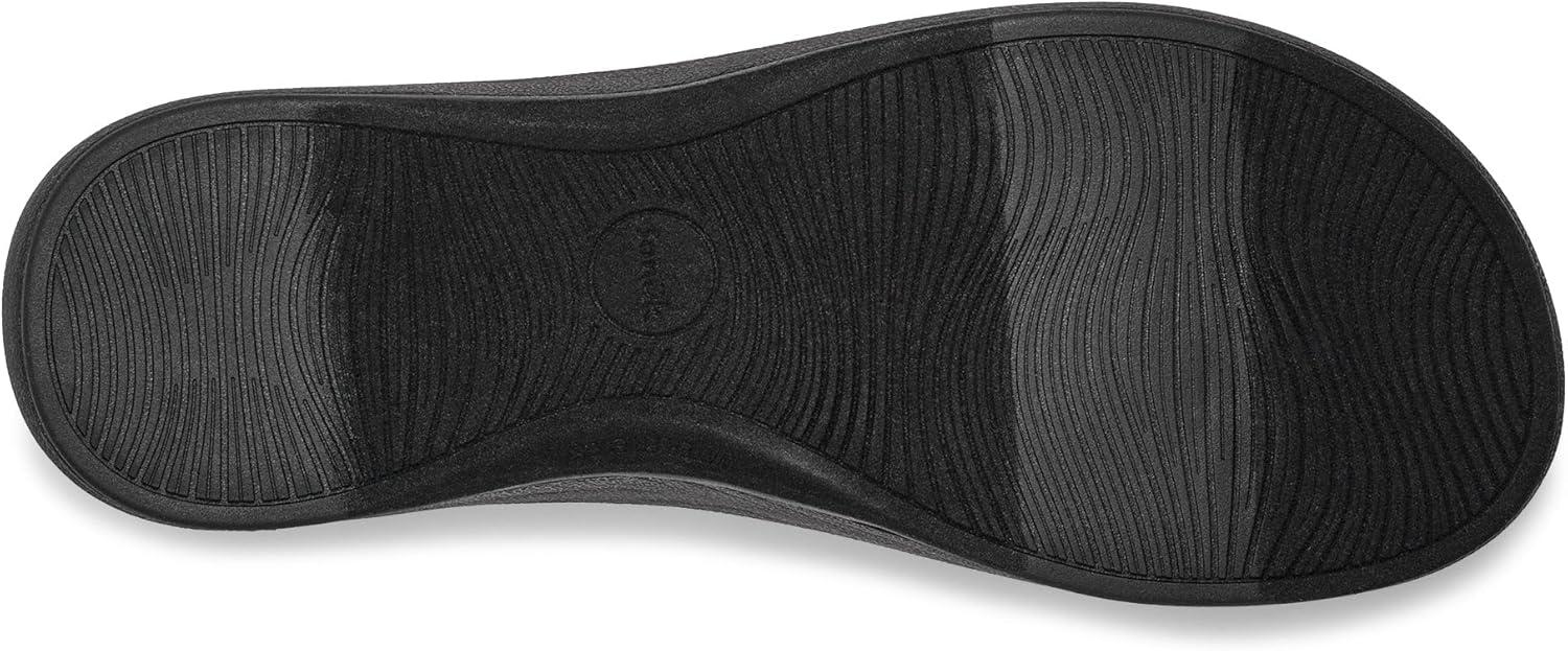 imageSanuk Womens Cosmic Sands  Water Resistant Flip Flops for Women  EVA Footbed With Arch Support  Womens Beach SandalsBlack