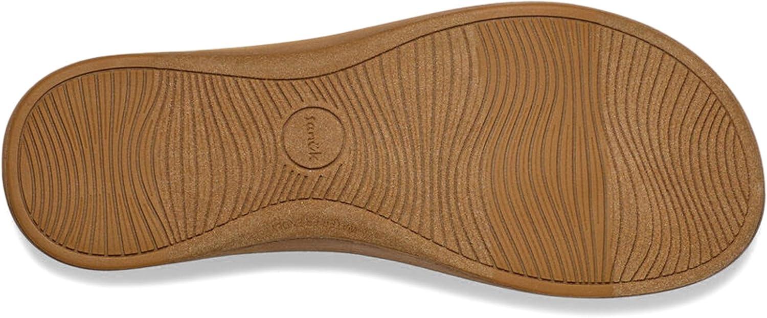 imageSanuk Womens Cosmic Sands  Water Resistant Flip Flops for Women  EVA Footbed With Arch Support  Womens Beach SandalsFusion Coral