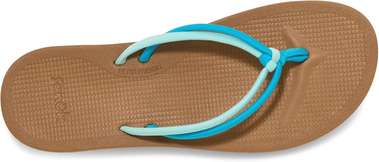 imageSanuk Womens Cosmic Sands  Water Resistant Flip Flops for Women  EVA Footbed With Arch Support  Womens Beach SandalsHawaiian Ocean Multi