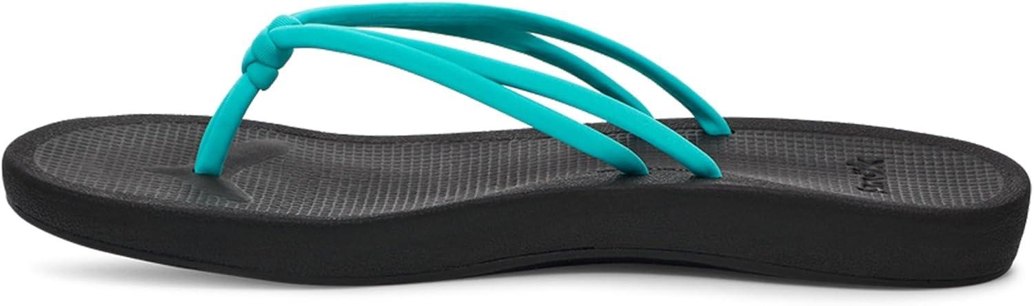 imageSanuk Womens Cosmic Sands  Water Resistant Flip Flops for Women  EVA Footbed With Arch Support  Womens Beach SandalsTurquoise