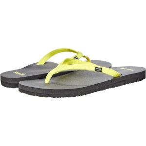 imageSanuk Womens Yoga Joy Core  Flip Flops for Women  Yoga Sandals For Women  Memory Foam Footbed  Thin StrapNeon Yellow