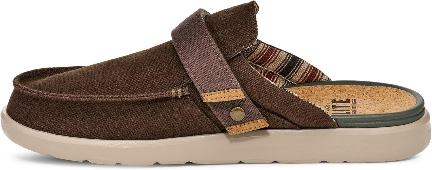 imageSanuk Mens Happy Hour Lite  Bottle Opener Buckle  Slip On Shoes for Men  Mens Loafers  Removable EVA InsoleBrown