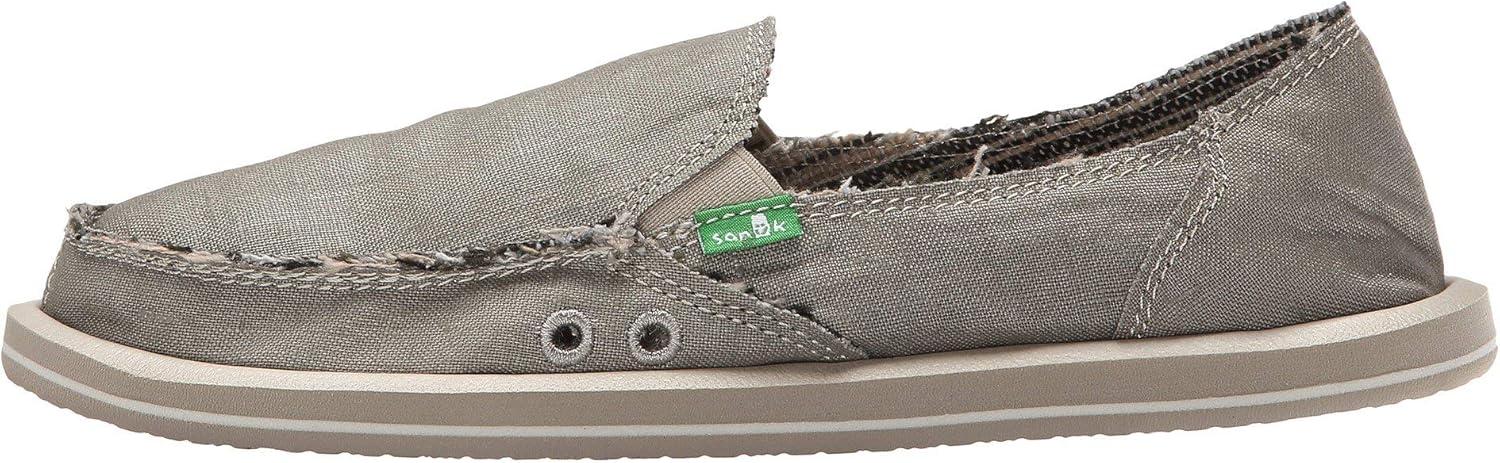 imageSanuk Womens Donna Soft Top Hemp Loafers  Womens Shoes  Slip On Shoes for Women  Womens Slipon Loafers  Memory Foam FootbedOlive Grey
