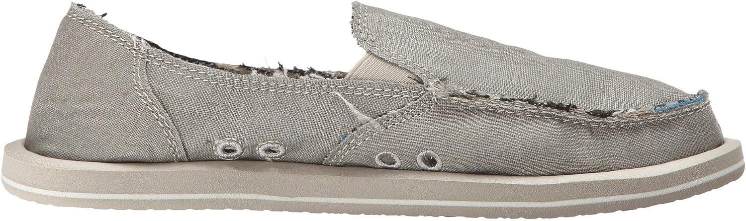 imageSanuk Womens Donna Soft Top Hemp Loafers  Womens Shoes  Slip On Shoes for Women  Womens Slipon Loafers  Memory Foam FootbedOliveGrey