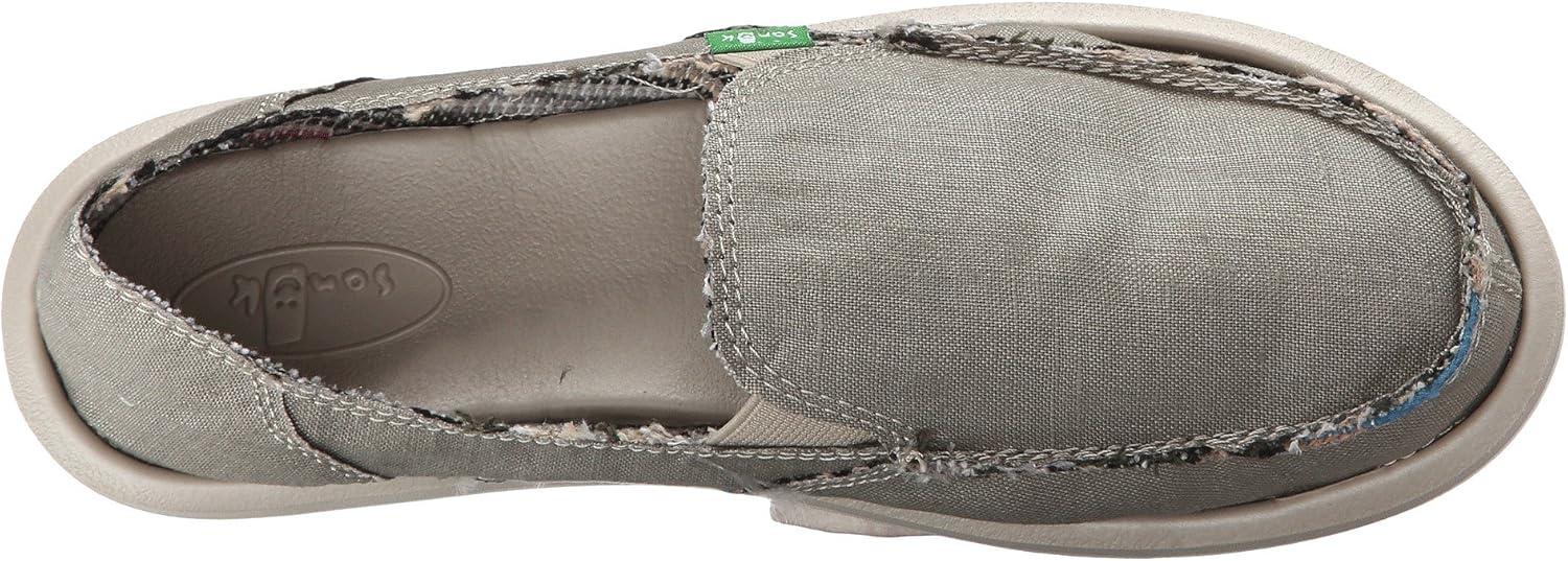 imageSanuk Womens Donna Soft Top Hemp Loafers  Womens Shoes  Slip On Shoes for Women  Womens Slipon Loafers  Memory Foam FootbedOliveGrey