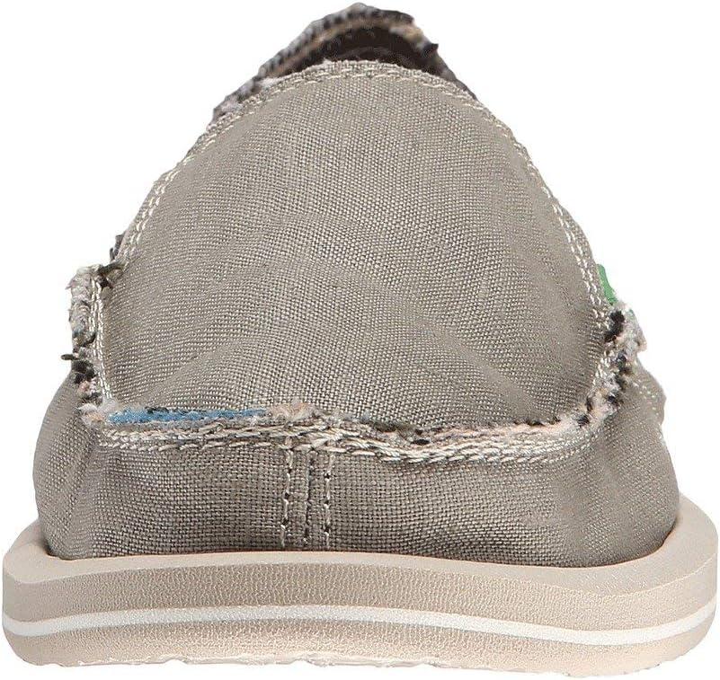 imageSanuk Womens Donna Soft Top Hemp Loafers  Womens Shoes  Slip On Shoes for Women  Womens Slipon Loafers  Memory Foam FootbedOliveGrey