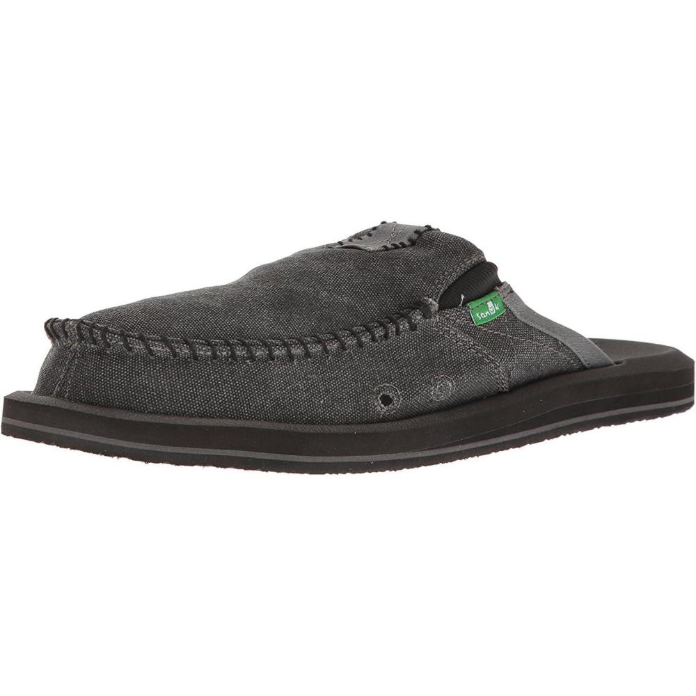imageSanuk Mens You Got My Back Mule  Mens Shoes  Slip On Shoes for Men  Mens Slipon Loafers  Memory Foam FootbedCharcoal