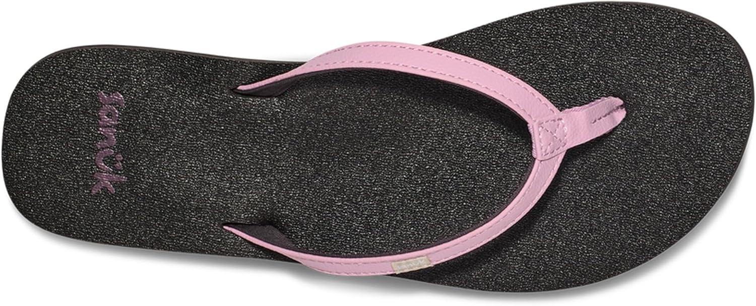 imageSanuk Yoga Joy Vintage Floral  Flip Flops for Women  Yoga Sandals For Women  Womens Beach Sandals  Memory Foam FootbedFragrant Lilac