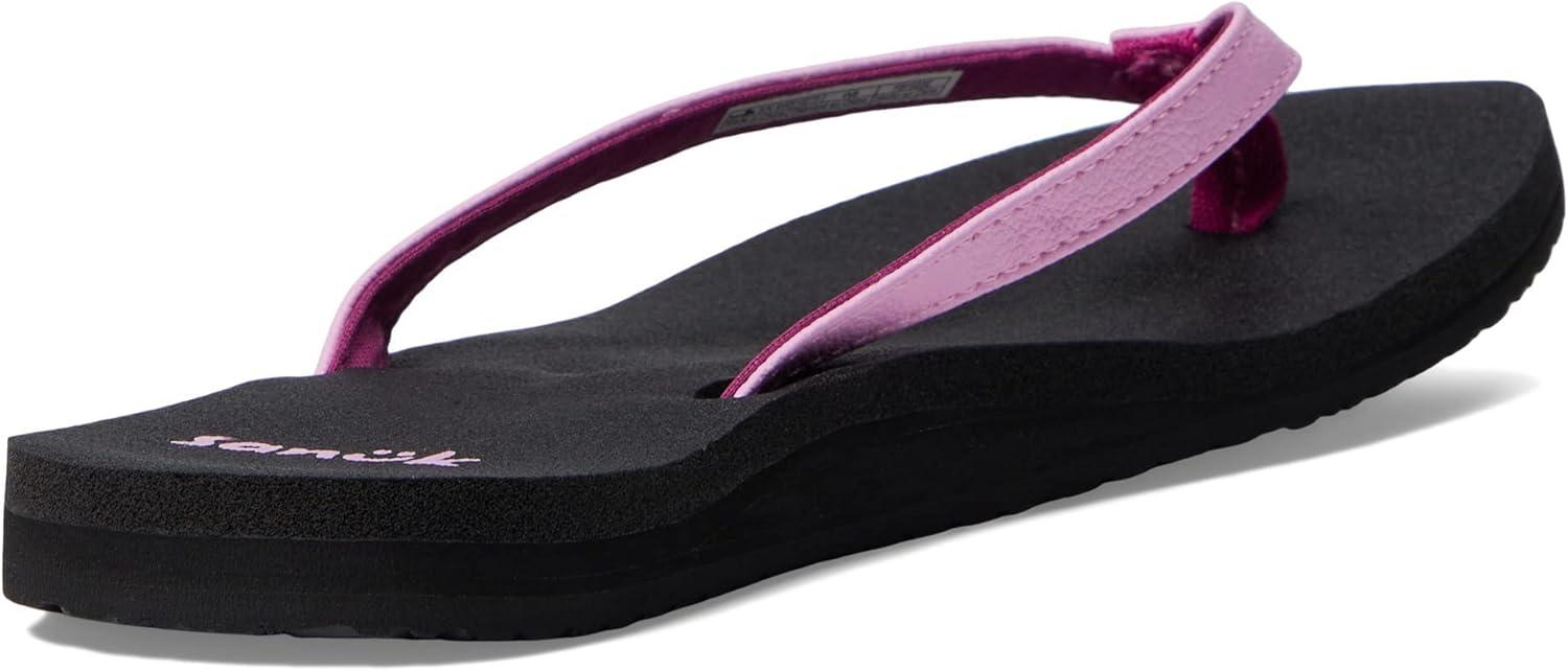 imageSanuk Yoga Joy Vintage Floral  Flip Flops for Women  Yoga Sandals For Women  Womens Beach Sandals  Memory Foam FootbedLilac Chiffon