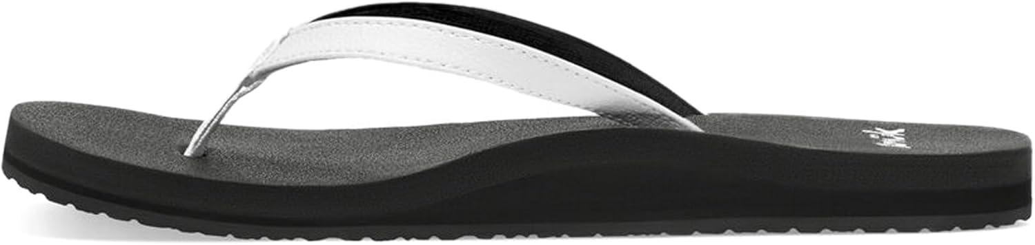 imageSanuk Yoga Joy Vintage Floral  Flip Flops for Women  Yoga Sandals For Women  Womens Beach Sandals  Memory Foam FootbedWhite