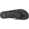 imageSanuk Yoga Joy Vintage Floral  Flip Flops for Women  Yoga Sandals For Women  Womens Beach Sandals  Memory Foam FootbedBlack