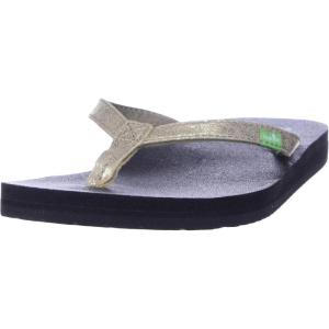 imageSanuk Yoga Joy Vintage Floral  Flip Flops for Women  Yoga Sandals For Women  Womens Beach Sandals  Memory Foam FootbedChampagne