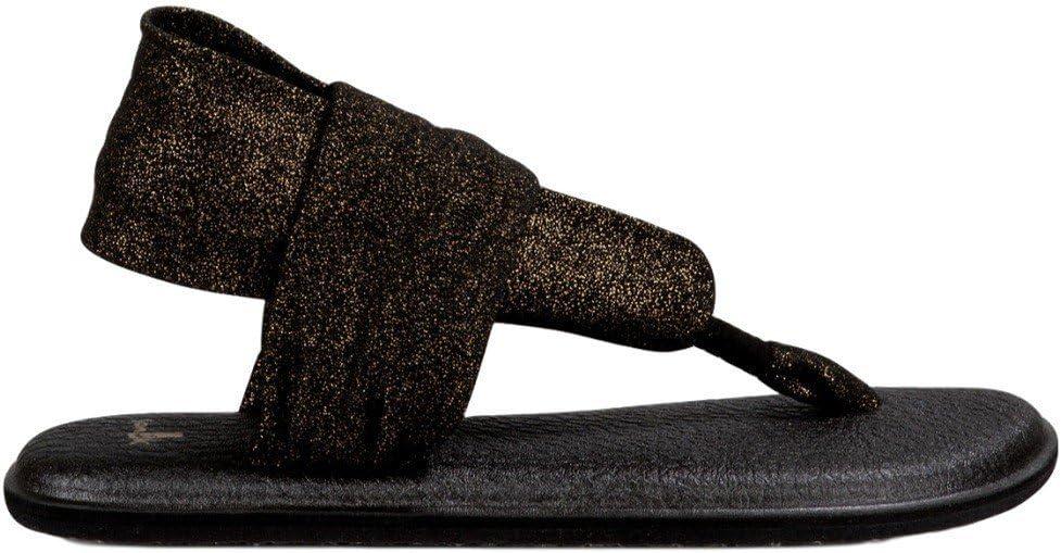 imageSanuk Womens Yoga Sling  Sandals for Women  Yoga Sandals For Women  Memory Foam Footbed  TwoWay Stretch UpperGold