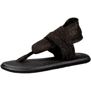 imageSanuk Womens Yoga Sling  Sandals for Women  Yoga Sandals For Women  Memory Foam Footbed  TwoWay Stretch UpperGold
