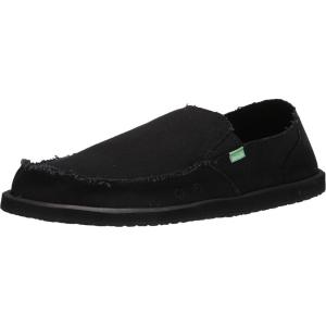 imageSanuk Mens Vagabond Sidewalk Surfer  High Rebound Comfort Footbed  Slip On Shoes for Men  Mens Slipon LoafersBlackout