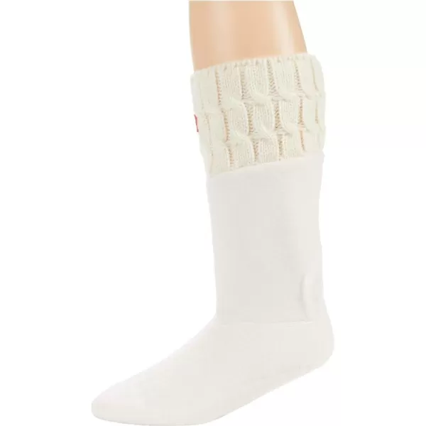 Hunter 6 Stitch Cable Boot Socks - Short Hunter White MD )