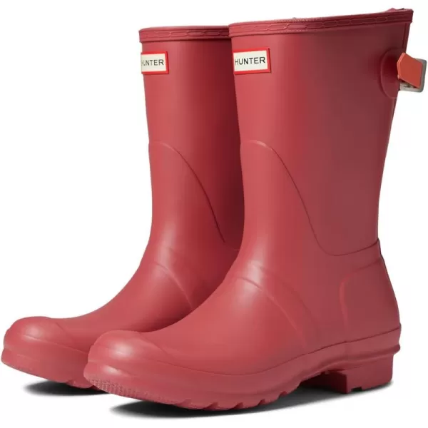 Hunter Original Back Adjustable Short Boots for Women - Rubber Upper with Nylon Lining, Cushioned Footbed, and Buckled Strap