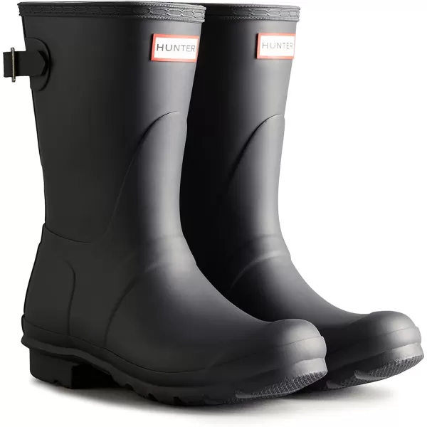 Hunter Original Back Adjustable Short Boots for Women - Rubber Upper with Nylon Lining, Cushioned Footbed, and Buckled Strap