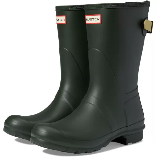 Hunter Original Back Adjustable Short Boots for Women - Rubber Upper with Nylon Lining, Cushioned Footbed, and Buckled Strap