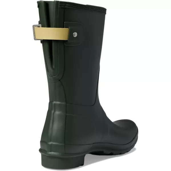 Hunter Original Back Adjustable Short Boots for Women - Rubber Upper with Nylon Lining, Cushioned Footbed, and Buckled Strap