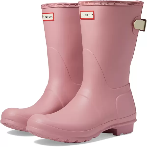 Hunter Original Back Adjustable Short Boots for Women - Rubber Upper with Nylon Lining, Cushioned Footbed, and Buckled Strap