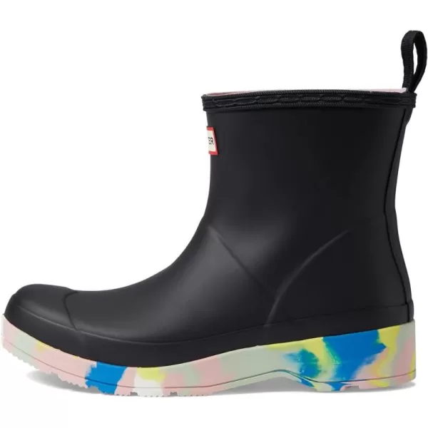 Hunter Play Short Splash Boots for Women Offers Rubber Upper, Recycled Polyester Lining, and Round Toe Design