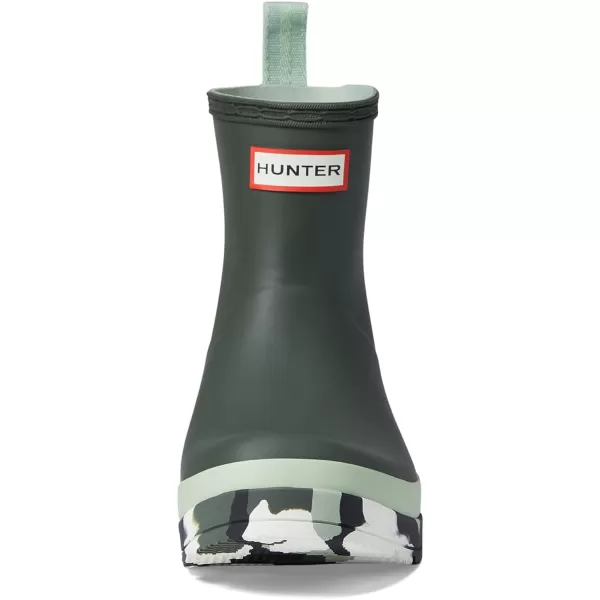 Hunter Play Short Splash Boots for Women Offers Rubber Upper, Recycled Polyester Lining, and Round Toe Design
