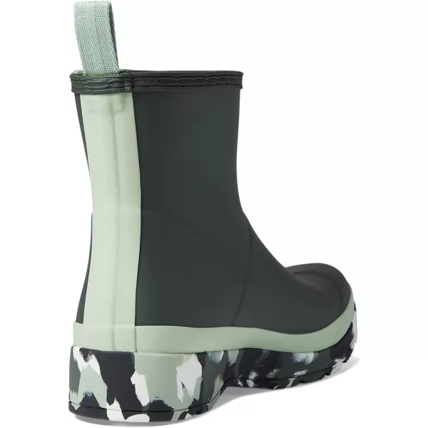 Hunter Play Short Splash Boots for Women Offers Rubber Upper, Recycled Polyester Lining, and Round Toe Design