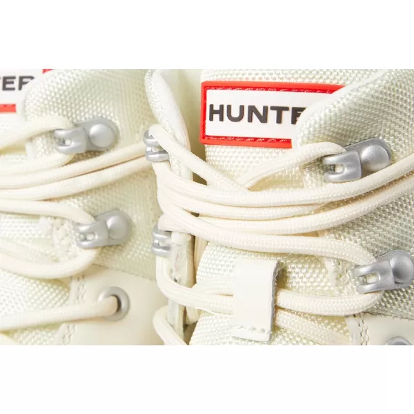 Hunter Rebel Explorer Boots for Women Offers Leather Upper, Textile Lining, and Rubber Lug Outsole