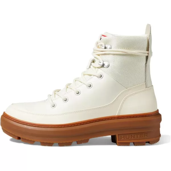 Hunter Rebel Explorer Boots for Women Offers Leather Upper, Textile Lining, and Rubber Lug Outsole