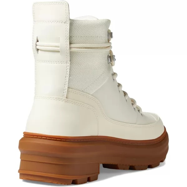 Hunter Rebel Explorer Boots for Women Offers Leather Upper, Textile Lining, and Rubber Lug Outsole