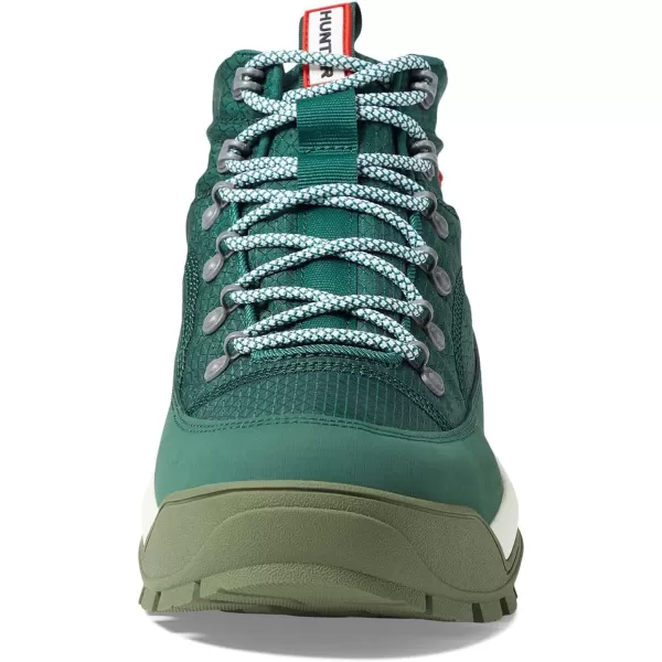 Hunter Travel Explorer Boots for Men Offers Rubber Upper, Polyester Lining, and Removable Cushioned Footbed