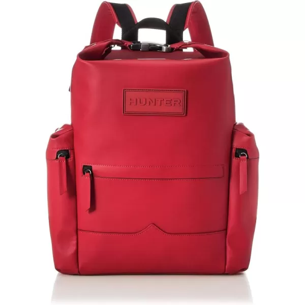 Hunter UBB2022LRSMLR Original Top Clip Backpack, Lavalized Leather, Red