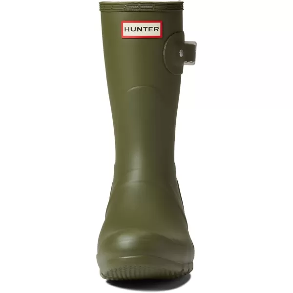 Hunter Women's Original Short Rain Boot, Olive Leaf Green, 5