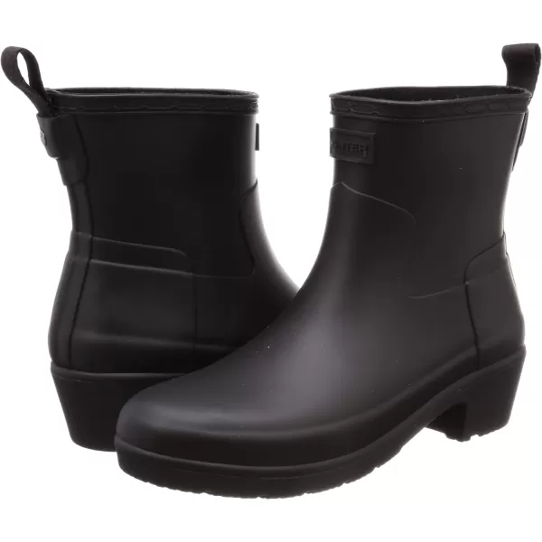 Hunter Women's Refined Low Heel Ankle Biker Rain Boots