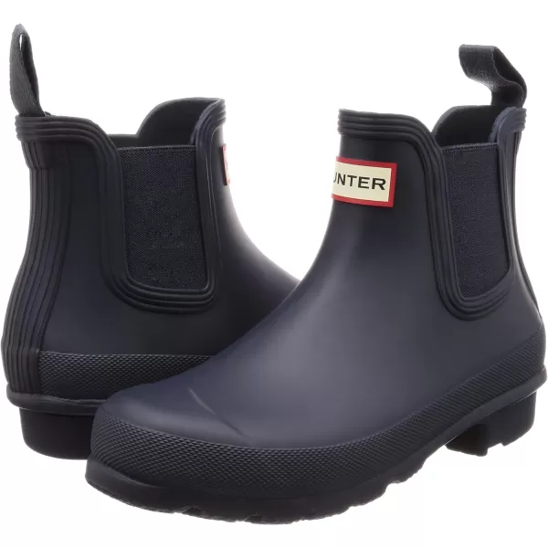 Womens Hunter Original Chelsea Rain Snow Winter Festival Wellington Boot - Midnight - 5