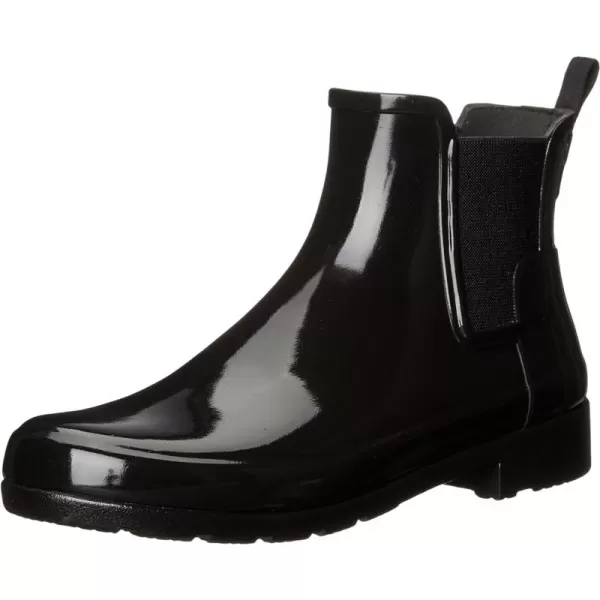 Womens Hunter Original Refined Chelsea Gloss Wellingtons Ankle Rain Boot