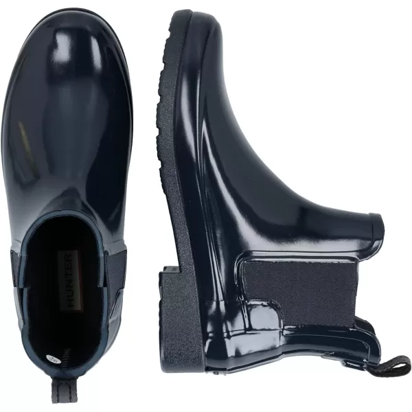 Womens Hunter Original Refined Chelsea Gloss Wellingtons Ankle Rain Boot