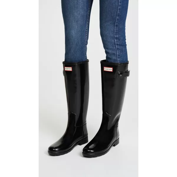 Womens Hunter Original Refined Gloss Wellingtons Snow Winter Rain Boots