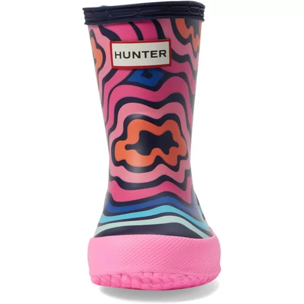 Hunter Girl's Original First Classic Wave Ripple Print Boot  Rain
