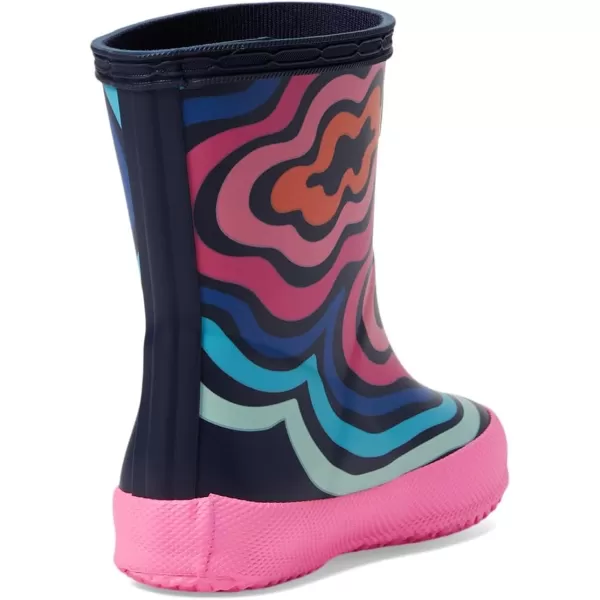 Hunter Girl's Original First Classic Wave Ripple Print Boot  Rain