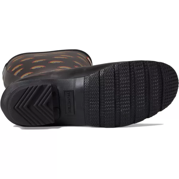 Hunter Kids Original Boots for Little And Big Kids Offers Rubber Upper, Textile Lining, and Rainbow-Inspired Patterns Allover