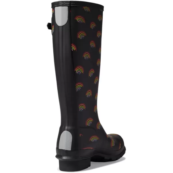 Hunter Kids Original Boots for Little And Big Kids Offers Rubber Upper, Textile Lining, and Rainbow-Inspired Patterns Allover