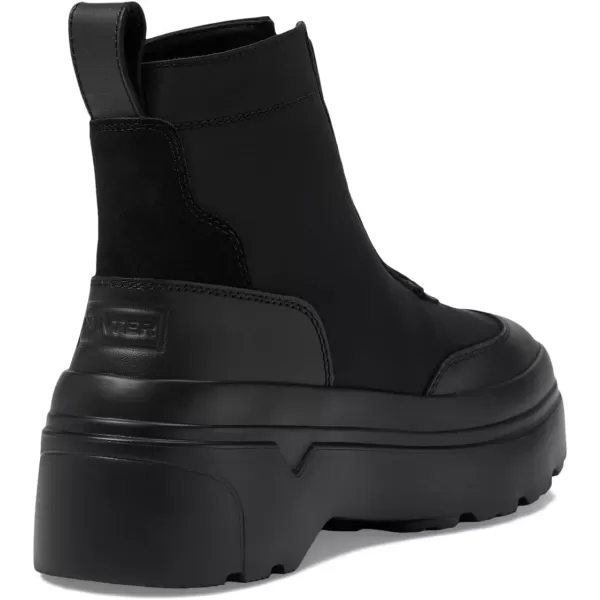 Hunter Womens Explorer Ankle Zip Flatform Boot