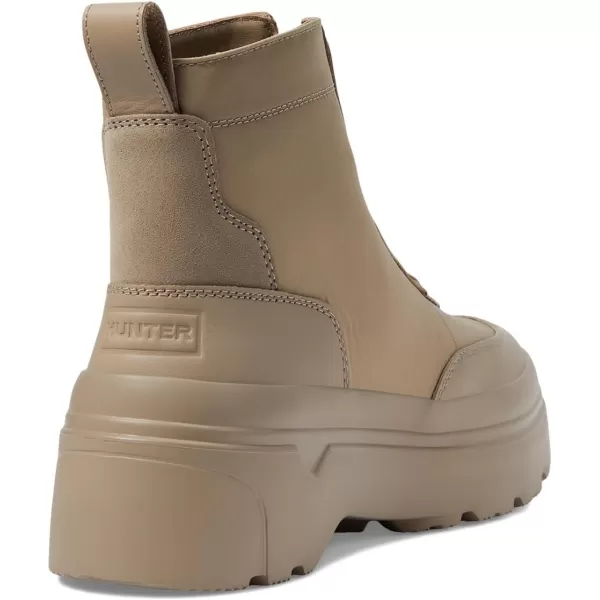 Hunter Womens Explorer Ankle Zip Flatform Boot