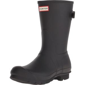imageHunter Womens Original Back Adjustable Short Rain BootsBlack